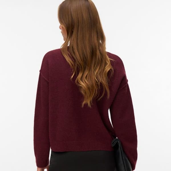 Pull besti col rond regular med sömdetalj Dam VERO MODA