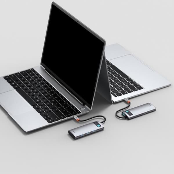 Dockningsstation - BASEUS - 5-i-1 - 100W PD - USB 3.0 - 4K HD