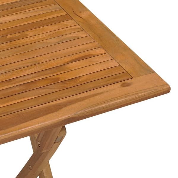vidaXL Fällbart trädgårdsdiningbord 90x60x75 cm Solid teakträ 315445
