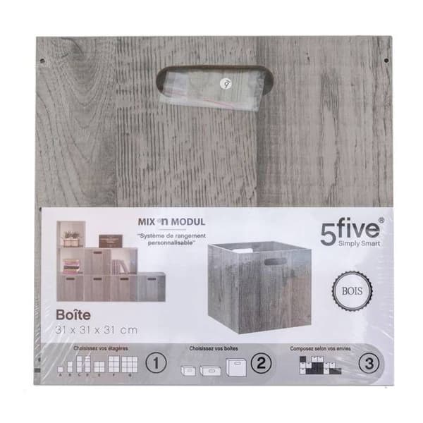 Korg 31x31cm "Mix N' Modul" ekgrå effekt - 5 five simply smart