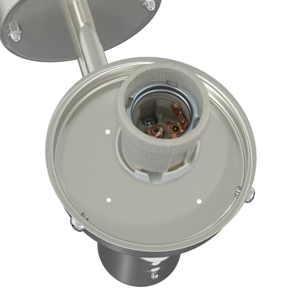 Utomhusvägglampa med sensor i rostfritt stål IP44