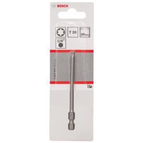 Skruvmejselbits - BOSCH - T20 - Längd 89mm - Extra hård kvalitet - Torx