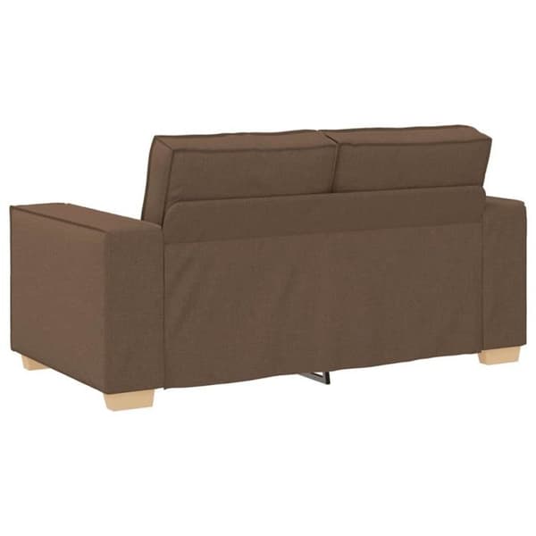 Soffa 2 platser Brun 120 cm Tyg
