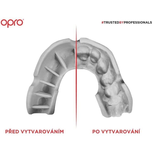 OPRO SILVER, svart/röd