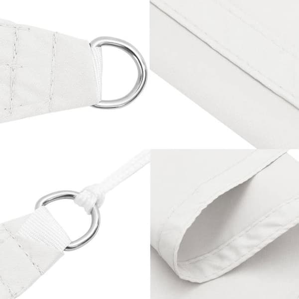 vidaXL Solskyddsduk Oxford triangulär 5x5x5 m vit 135290