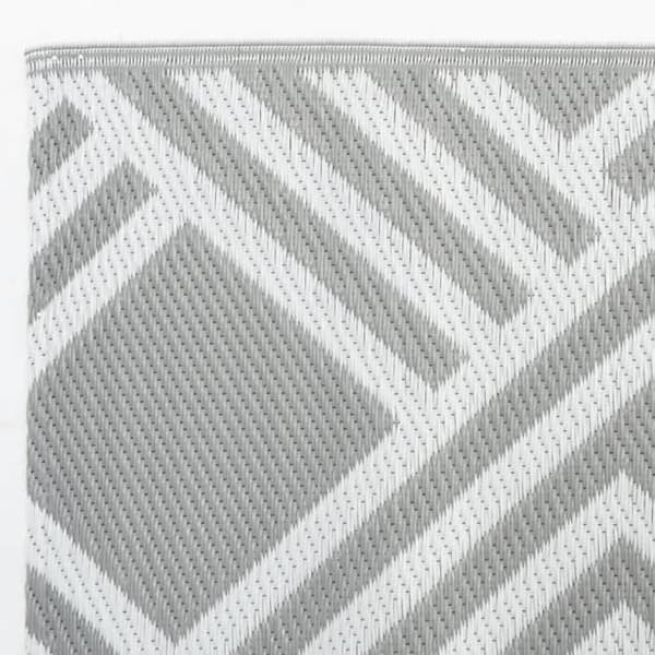 vidaXL Utomhusmatta ARAKIL grå 80 x 150 cm PP 368561