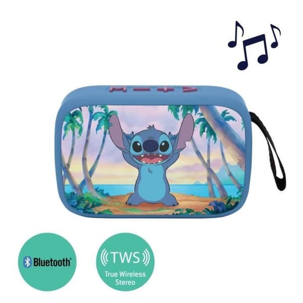 Bärbar Bluetooth®-högtalare Stitch med tygfinish