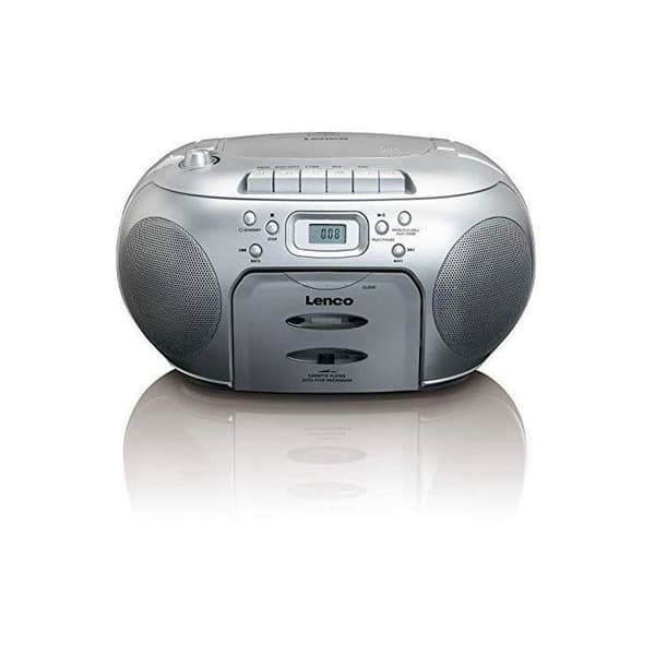 Lenco SCD-420SI - Bärbar CD/FM-stereo radio - Silver