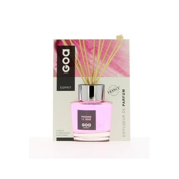 Doftspridare - GOA - Silkesdammens Ande - 200 ml - Glas - Heliotrop, rispulver