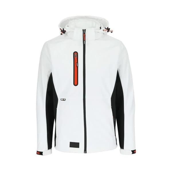Softshell-jacka Herock Trystan - vit/svart