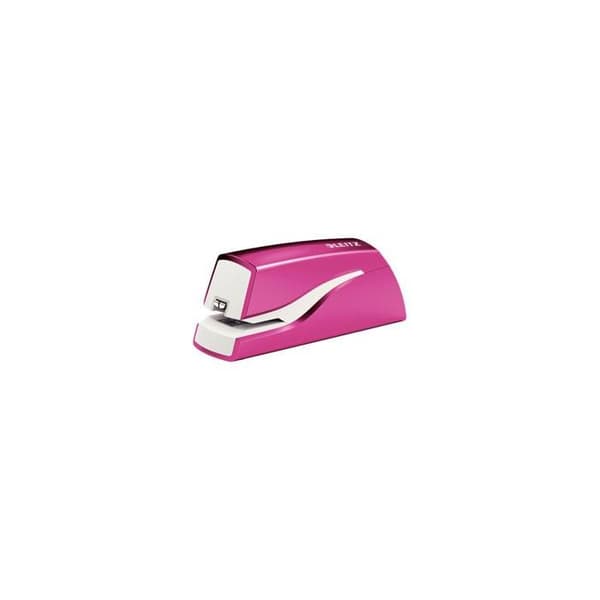 Elastisk häftapparat - LEITZ - WOW - Metallisk rosa - 10 ark - Trådlös batteri