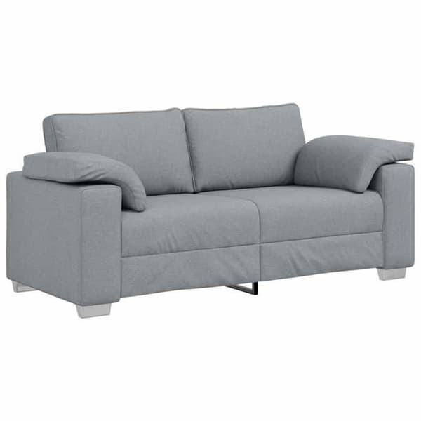 Soffa med ljusgrå kudde 180 x 77 x 82 cm tyg