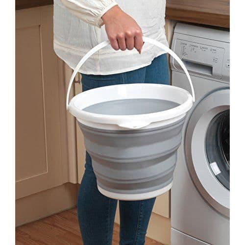 Beldray Grå Hopfällbar hink 10 liter - LA028495GRY