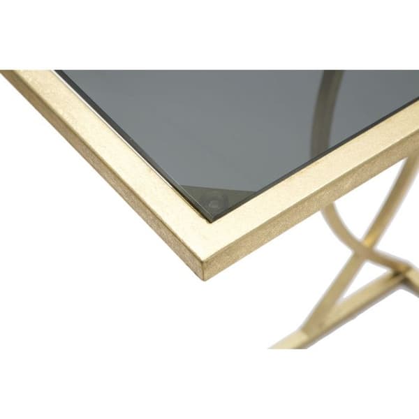 Sidobord Design "Glam" 60cm Svart & Guld