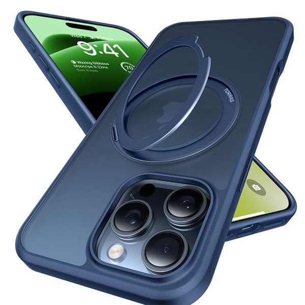 Coque Torras Ostand Pro MagSafe-serien för iPhone 16 Pro Max - Marinblå