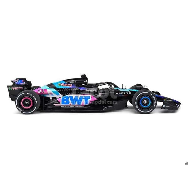Bil - SOLIDO - Alpine A524 E.Ocon Presentation 2024 - Blå - Skala 1:18 - Miniatyr
