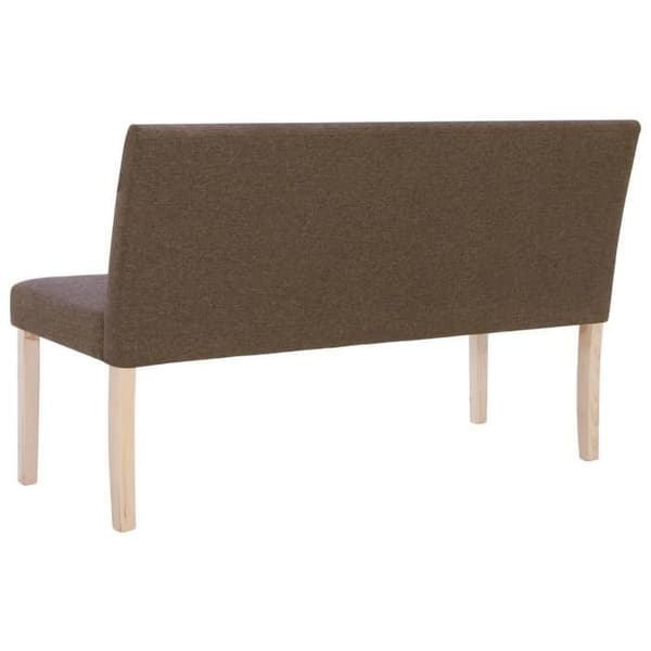 vidaXL Bänk 139,5 cm Brun Polyester 281336