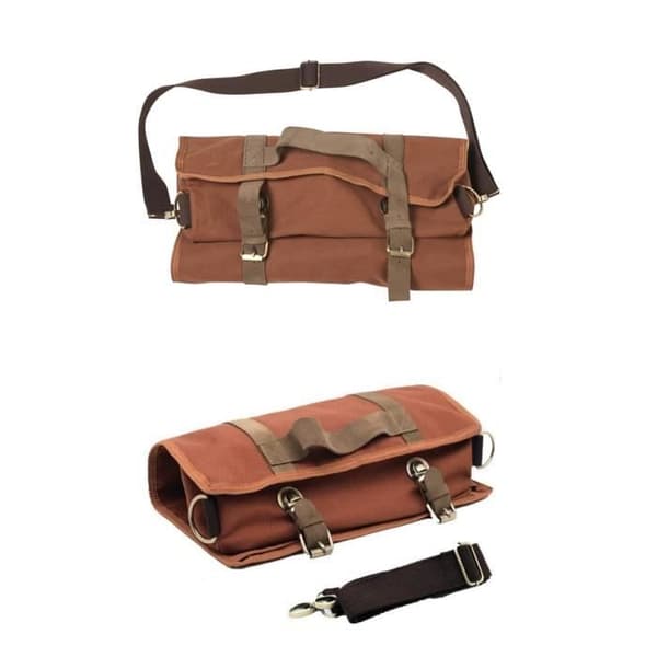 Sacoch - Bartender - Canvas - Brun - Zip - Axelrem