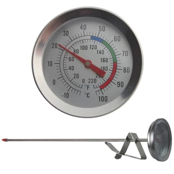 Termometer för ljustillverkning 300mm + klämma