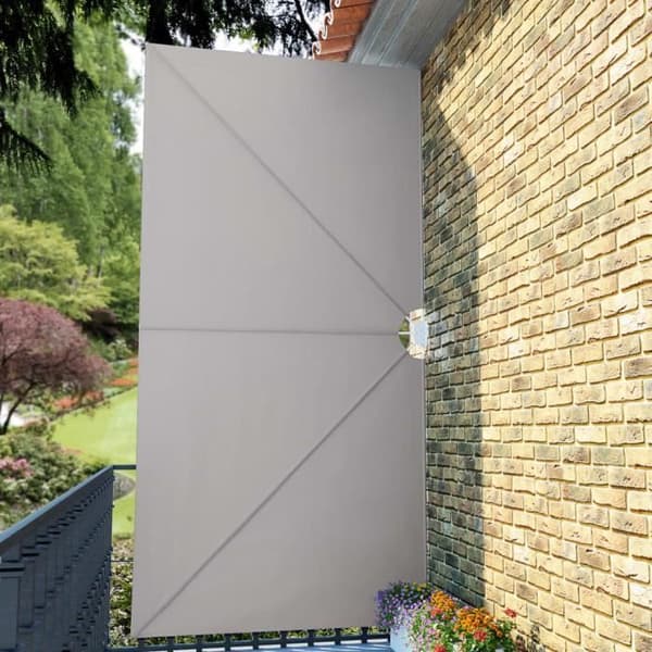 vidaXL Vikbar uteplats Sidomarkiscreme 400 x 200 cm
