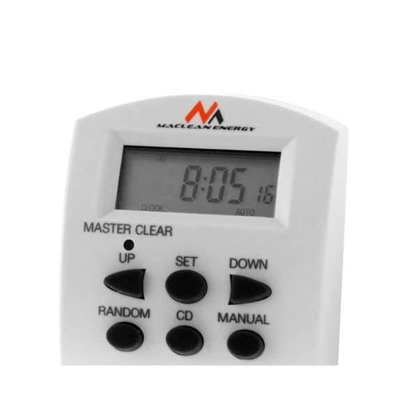 Veckotimer Elektrisk - Maclean - MCE08 - 16A - 3600W - Digital programmering