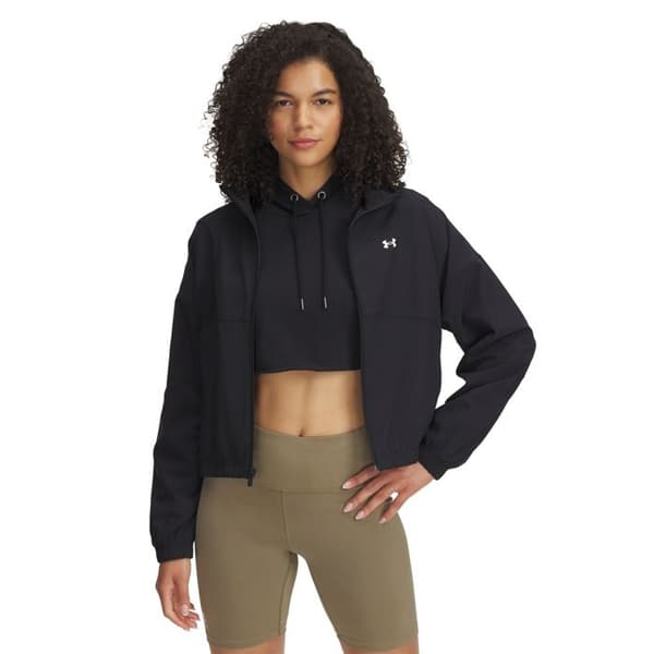 Zipjacka - UNDER ARMOUR - Rival - Dam - Svart - Återvunnen polyester ≥80%