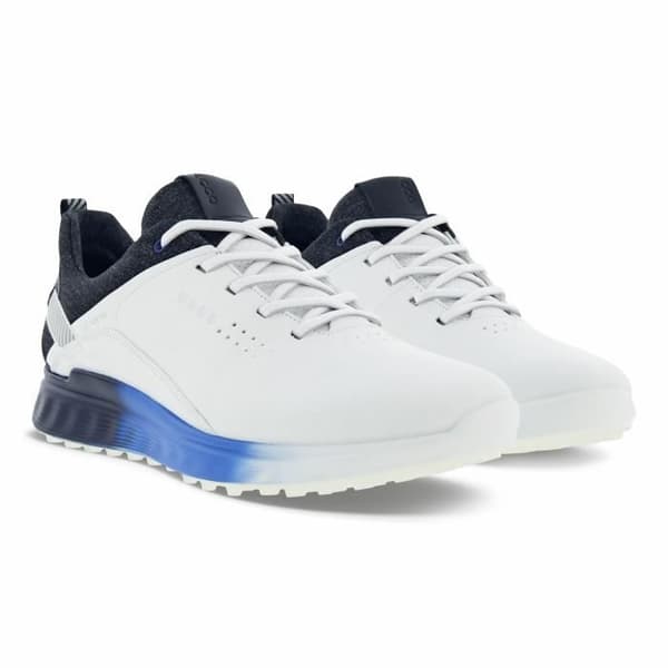 ECCO M GOLF S-THREE Herrgolfsko vit/svart - Storlek 40