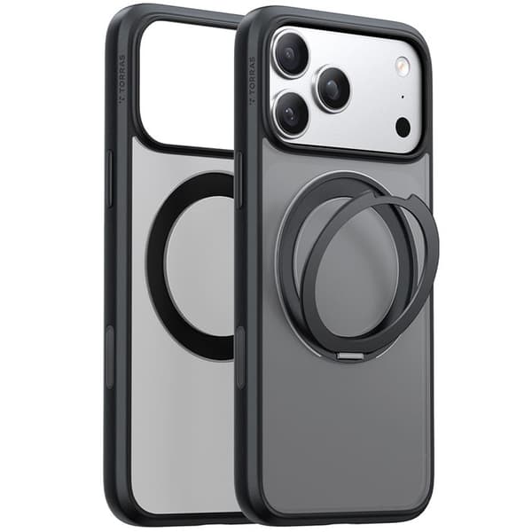Coque Torras Ostand Pro MagSafe-serien för iPhone 17 Pro - Svart