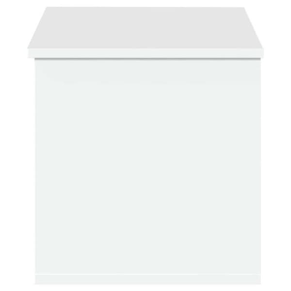 Förvaringslåda vit 90x35x35 cm träfiberboard