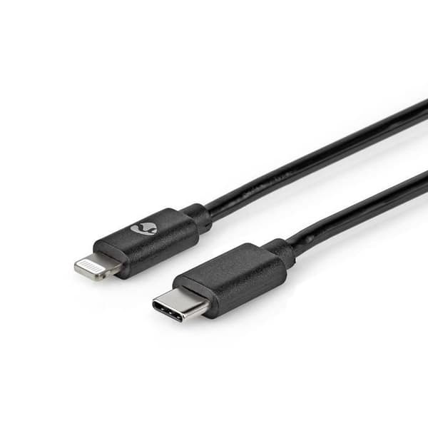 Nedis Lightning Kabel | CCGP39650BK20 | Svart