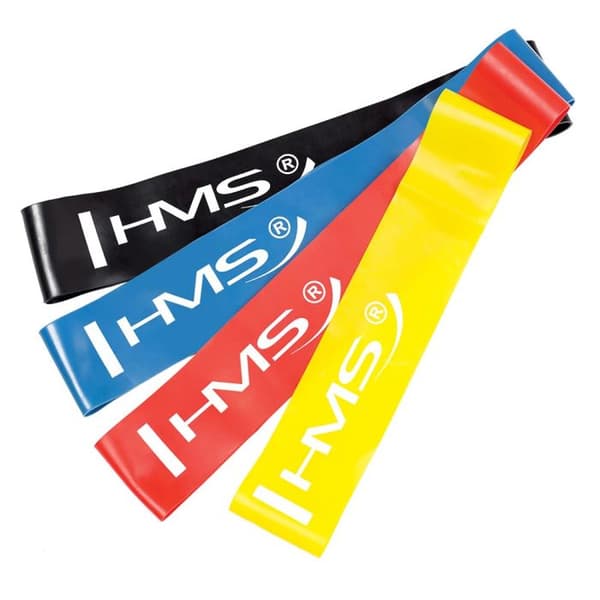 Elastiska - HMS - GU04 - 4 band - Variabel motstånd - Multisport