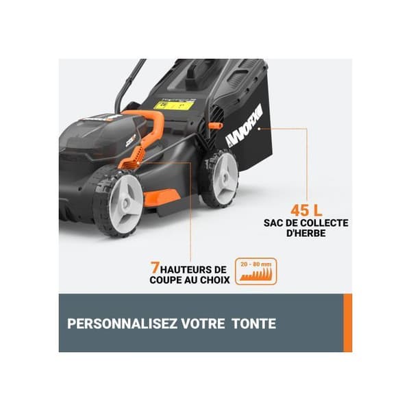 WORX Gräsklippare, - WG743E