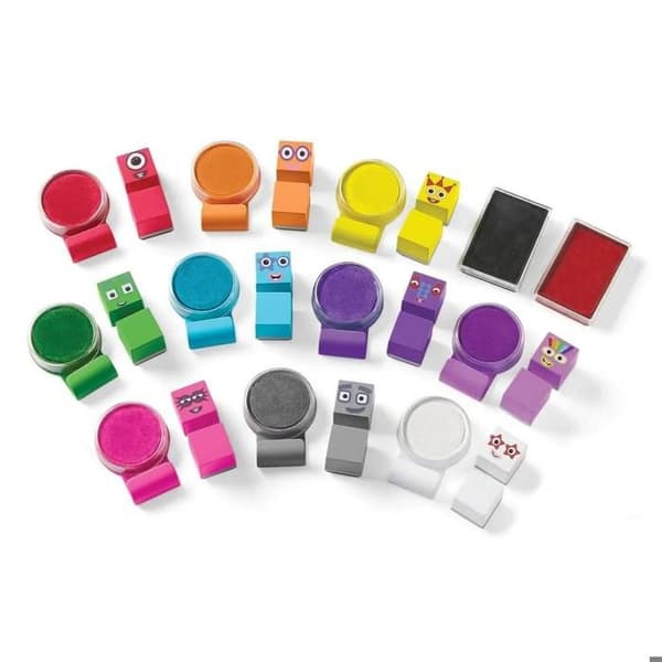 Set kreativt: stämplar Numberblocks Stampoline Park