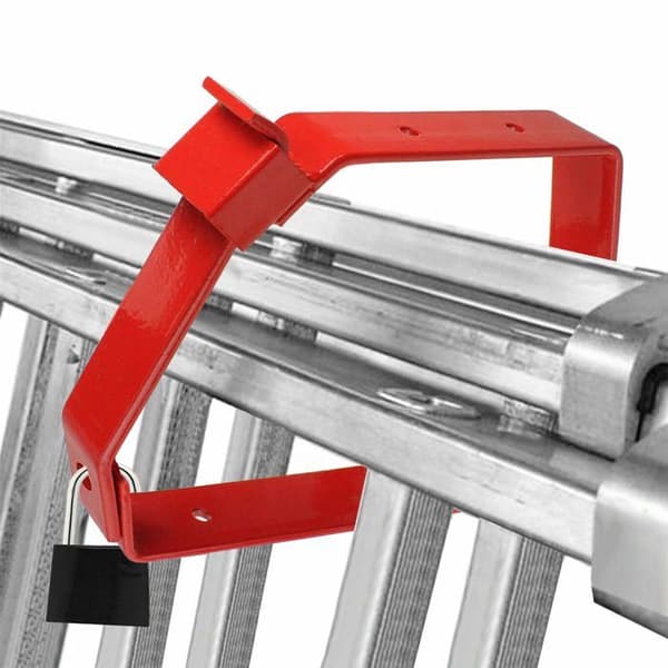 Cadenas Spares2go Stöder låsbara väggfästen med Röd Lås