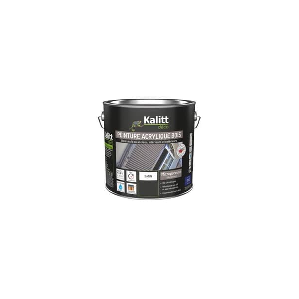 Akrylfärg Trä Satin 2.5 L Grafitgrå - Kalitt Deco