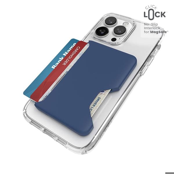 Plånbok - SPECK - ClickLock Wallet - Magnetisk - Mjuk - Kustblå