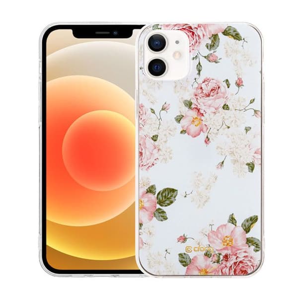 Telefonfodral - Crong - Blomsterfodral - Blommönster - Flexibelt - Guld
