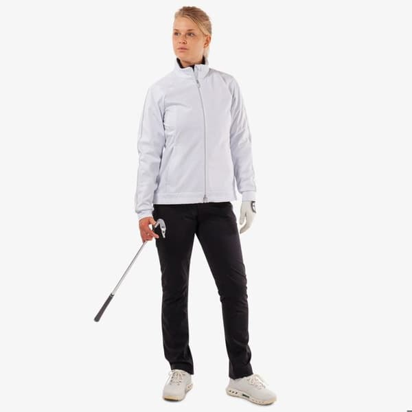 Vattentät jacka dam Galvin Green Lissy - vit/kall grå