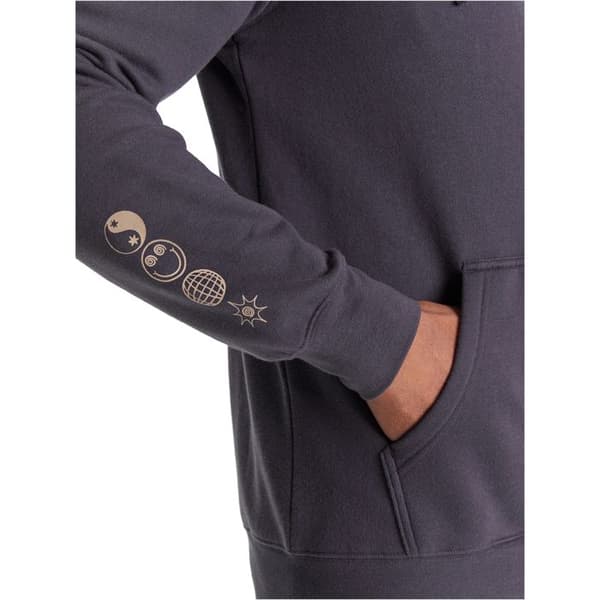 dragna molletonerade Herr - Mörkblå - Quiksilver Zip Hoodie