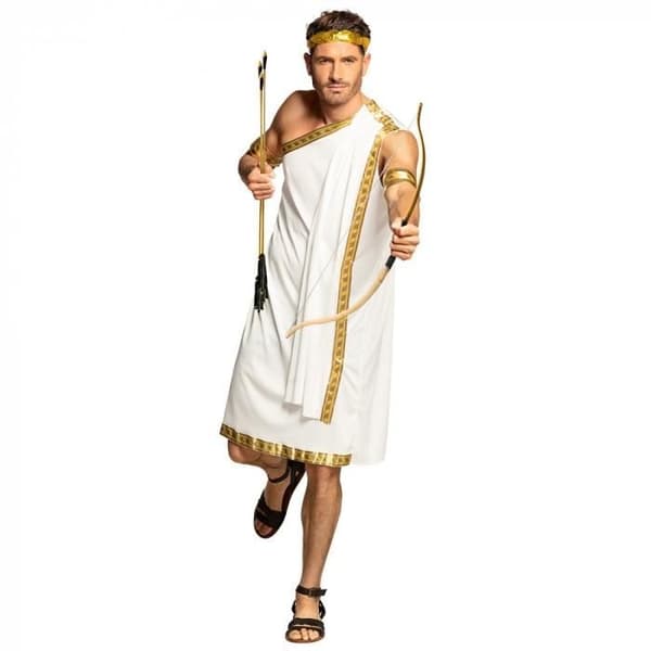 Kostym - BOLAND - Eros - Storlek M/L - Vit & Guld - Polyester