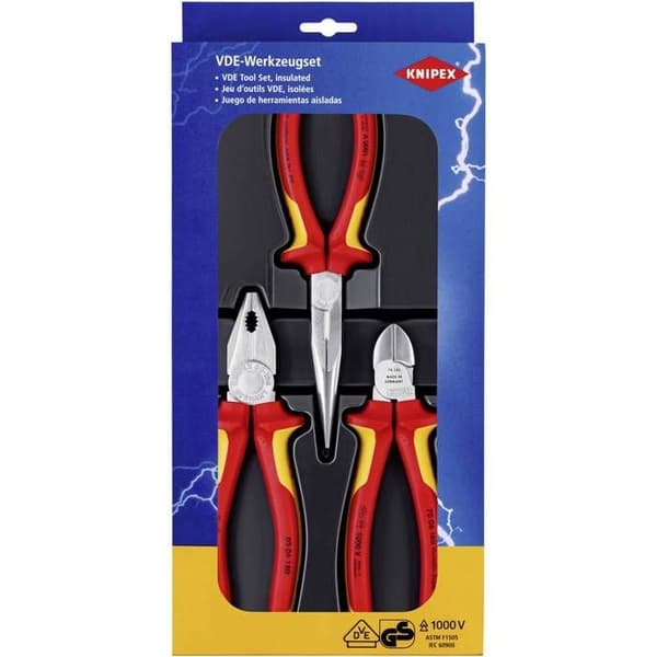 Knipex 00 20 12 VDE tångset 3 delar
