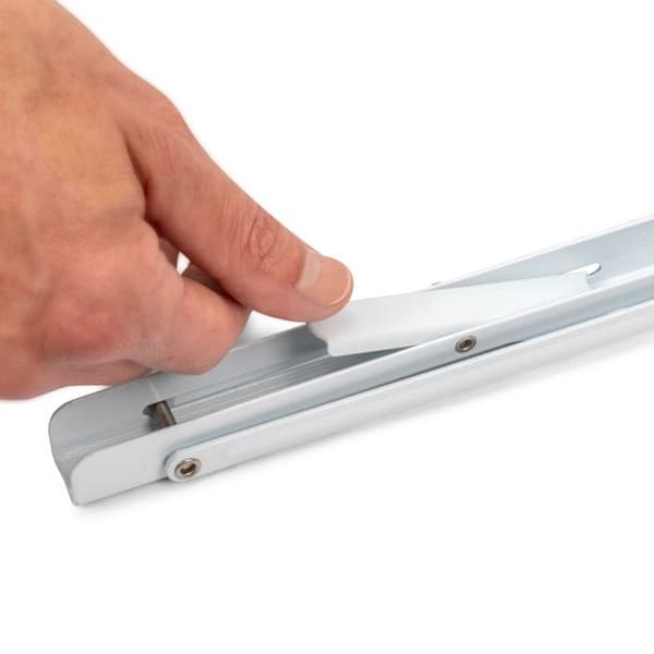 Emuca Fällstöd, längd 203mm, Stål, Målad vit