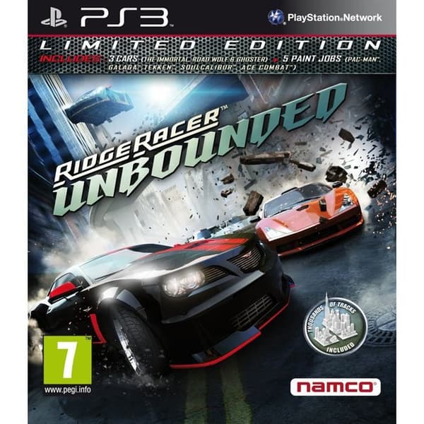 RIDGE RACER UNBOUNDED (LIMITED EDITION) / PS3-spel