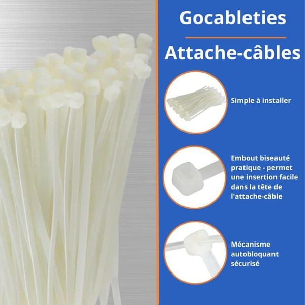 Klämma - låsring Gocableties - GCT10025N