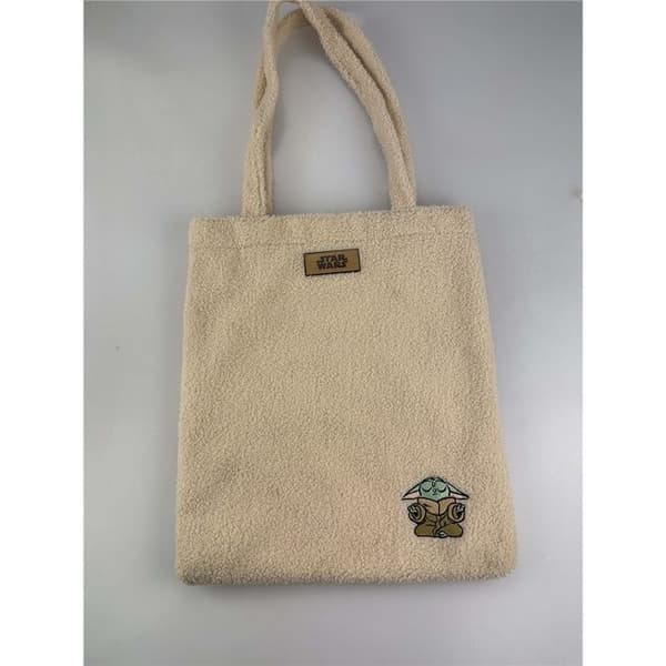 Nomadict Tote bag Teddy Star Wars Grogu – Beige/Brun, stor A4-väska