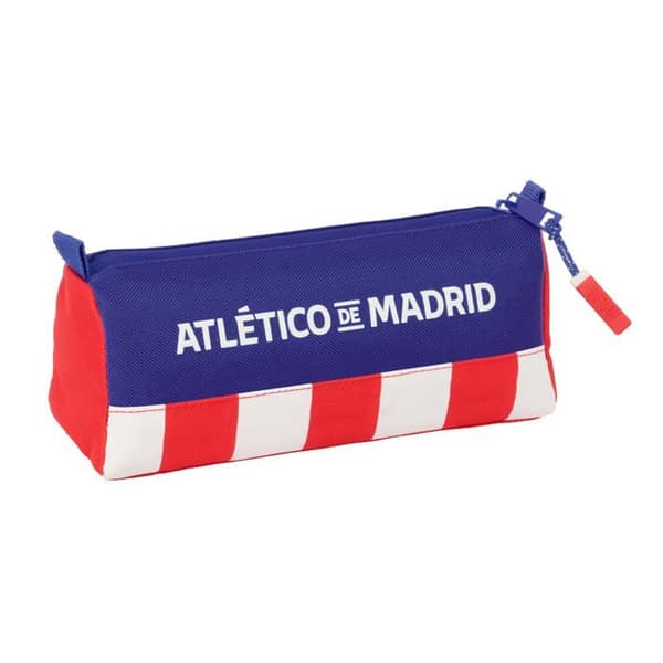 Skolväskor - safta - 21x7x8 cm - Dragkedja - Hållbar polyester - Röd, Blå, Vit - Randig