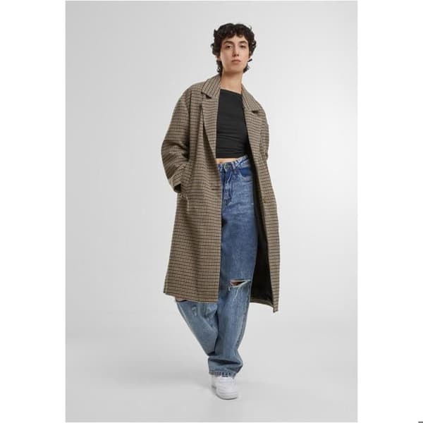 Oversize rutigt ytterplagg för kvinnor Urban Classics
