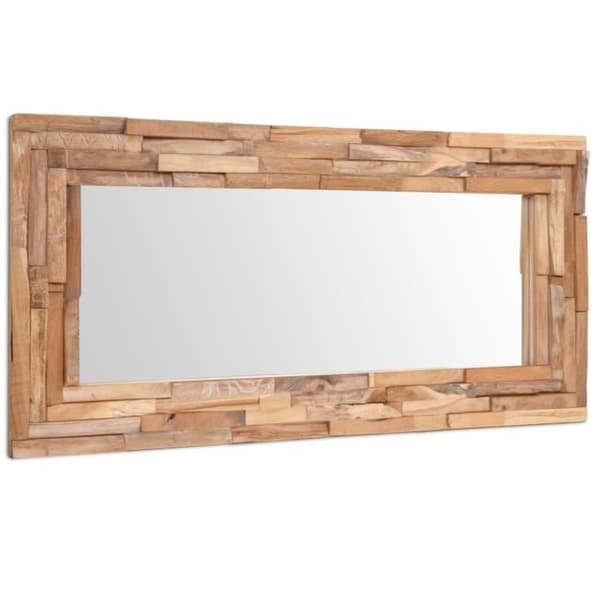 MVS Dekorspegel Teak 120 x 60 cm Rektangulär ®Contemporary®ZFQSGD®