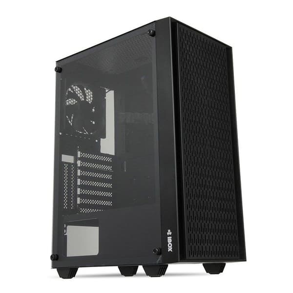 PC-chassi - IBOX - Cetus 903 - Midi Tower Svart - ARGB-belysning - Micro-ATX/Mini-ITX - GPU upp till 290 mm