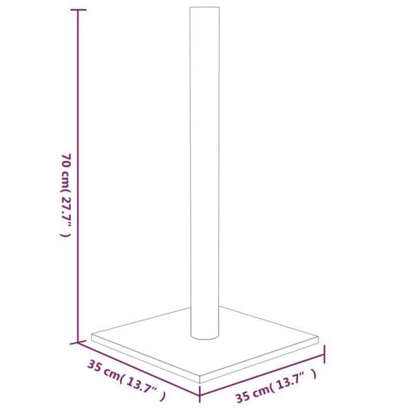 171678 vidaXL Cat Tree Cream 35x35x70 cm